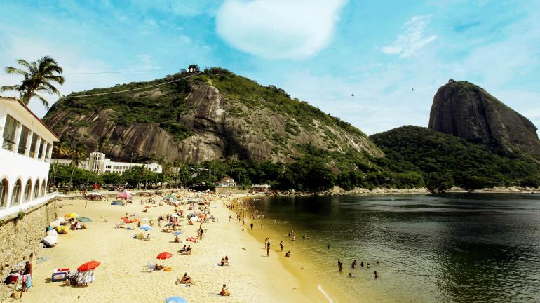 Praia da Urca esteve própria para o banho em 90% dos boletins de 2017