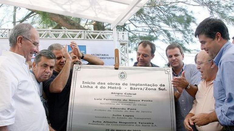 André Corrêa acompanha início das obras da Linha 4 do Metrô