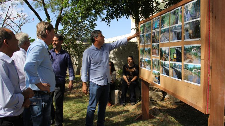 André Correa participa entrega obra de dragagem do Rio das Pedras, em Itatiaia