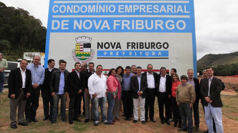 Lançamento da Pedra Fudamental do Condomínio Empresarial em Nova Friburgo