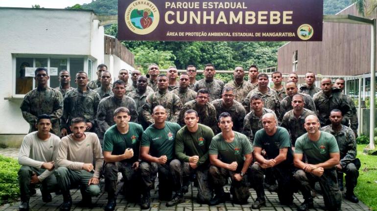 Parque Estadual Cunhambebe recebe etapa do curso para agentes do Comando de Polícia Ambiental