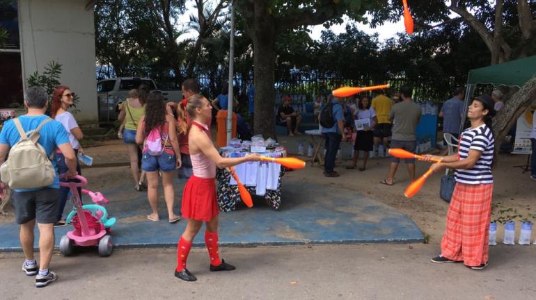 População participa de atividades de conscientização ambiental neste domingo na Lagoa, na Zona Sul do Rio