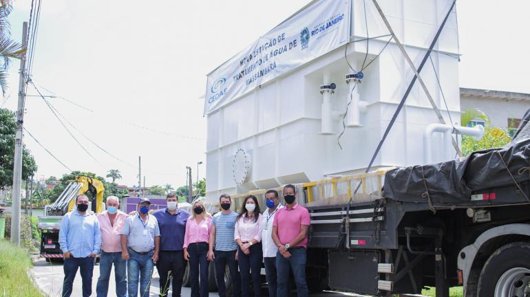 Cedae entrega nova estação de tratamento de água de Massambará