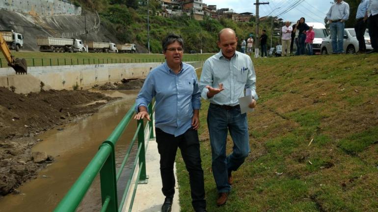 Obra no Rio Bengalas completa três anos e risco de enchentes diminui em Nova Friburgo